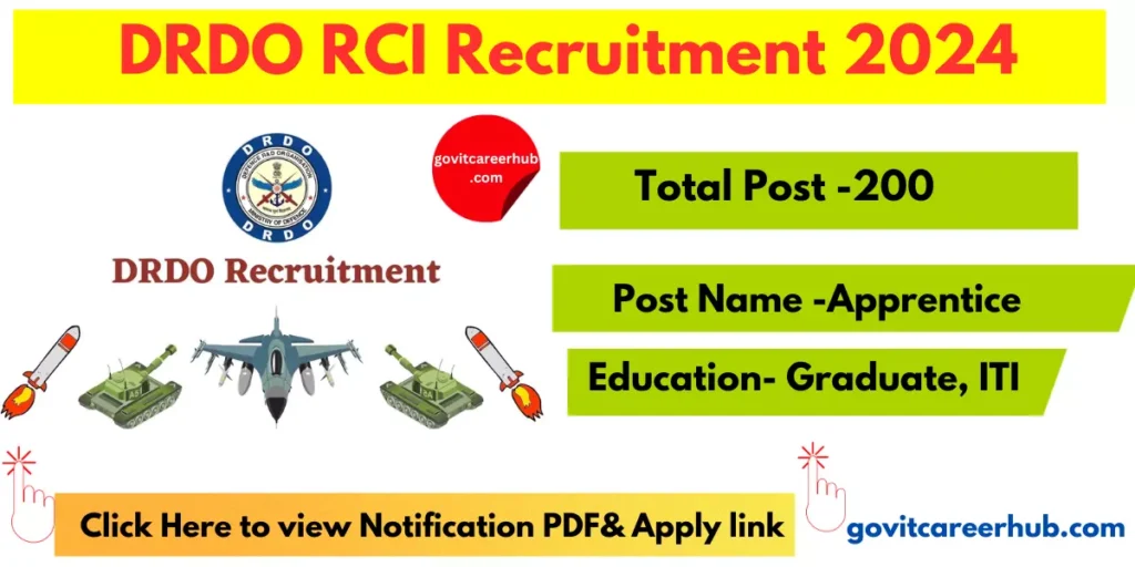 DRDO RCI Recruitment 2024
