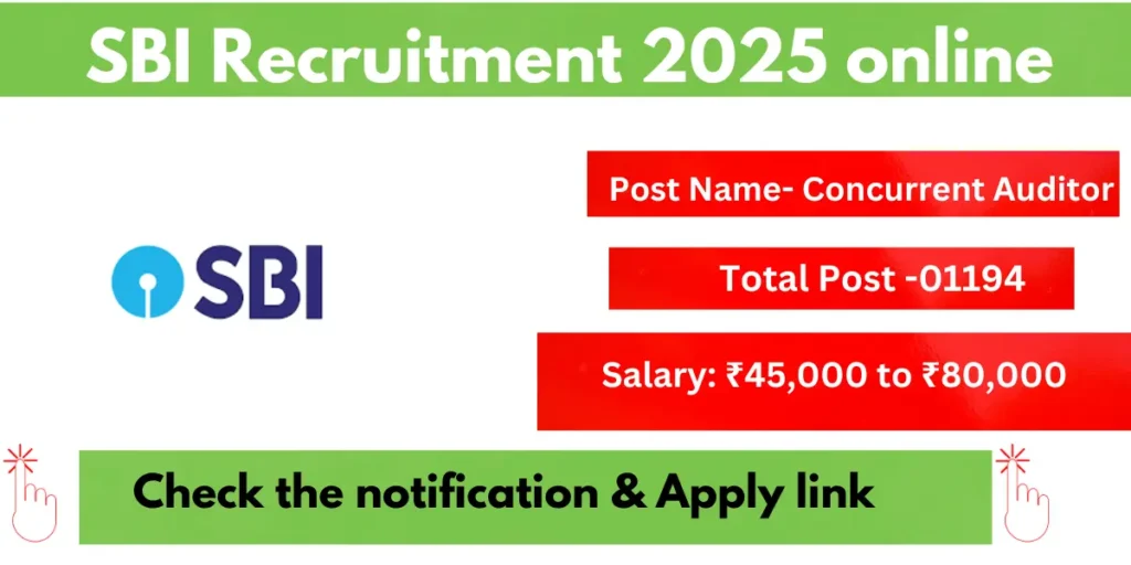 SBI Recruitment 2025 Official Notification - Apply Online