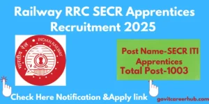 Read more about the article Railway RRC SECR Apprentices Recruitment 2025 Apply Now