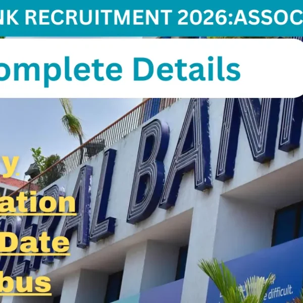 Federal Bank Recruitment 2026