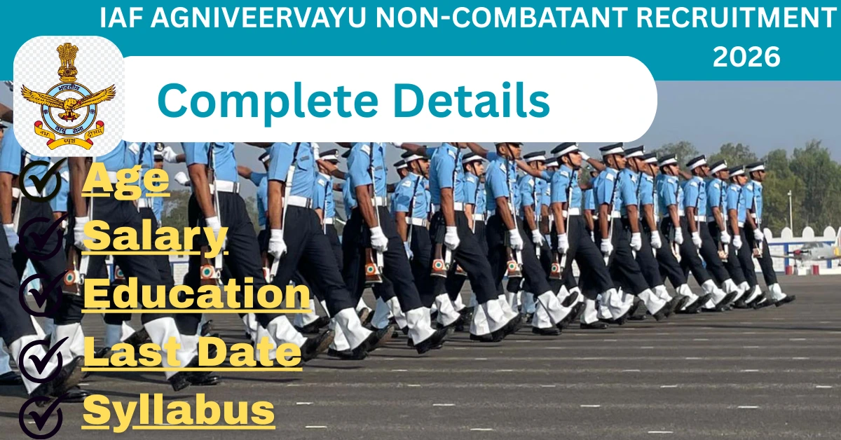 You are currently viewing IAF Agniveervayu Non-Combatant Recruitment 2026 – Latest Update