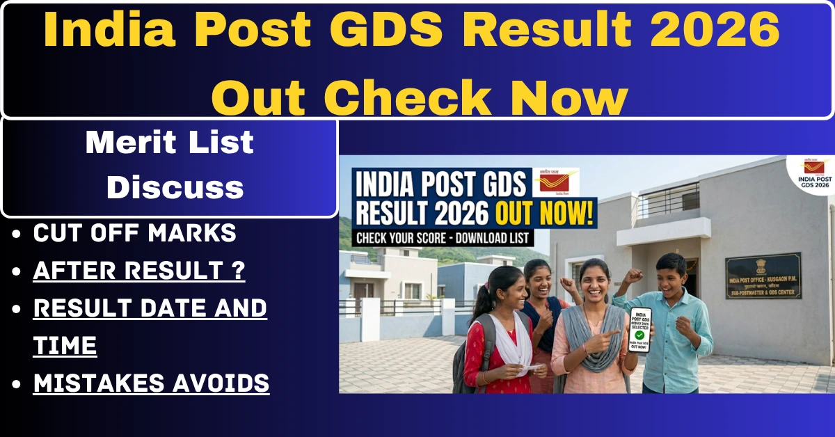 You are currently viewing India Post GDS Result 2026 Out Now: Download State-Wise Merit List PDF — What You Should Do Next