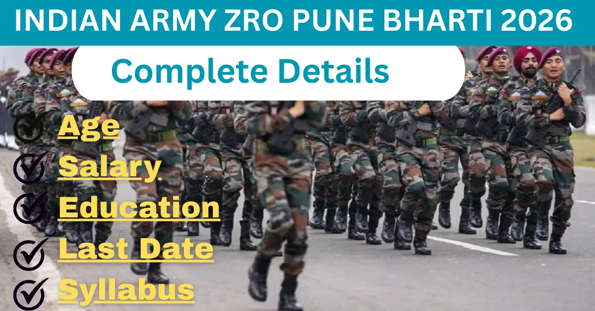 You are currently viewing Indian Army ZRO Pune Bharti 2026: Sepoy Pharma & Soldier Technical Recruitment | Apply Online