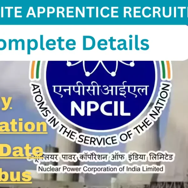 Nuclear Power Corporation of India Limited RR Site Apprentice