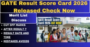 GATE Result Score Card 2026 Out Now