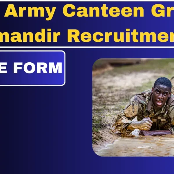 Indian Army Canteen Group C Chandimandir Recruitment 2026