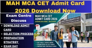MAH MCA CET Admit Card 2026