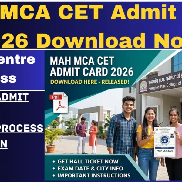MAH MCA CET Admit Card 2026