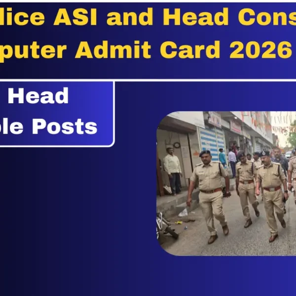 MP Police ASI and Head Constable Computer Admit Card 2026