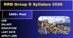 RRB Group D Syllabus 2026