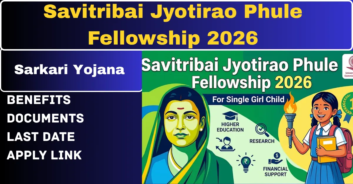 You are currently viewing Savitribai Jyotirao Phule Fellowship 2026 For Single Girl Child – Real Benefits, Eligibility & What Most People Miss