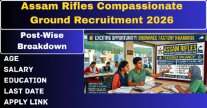 Assam Rifles Compassionate Ground Recruitment 2026