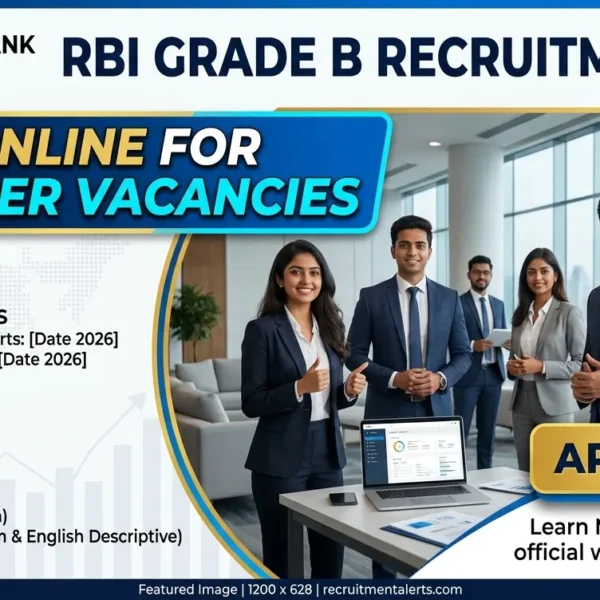RBI Grade B Recruitment 2026