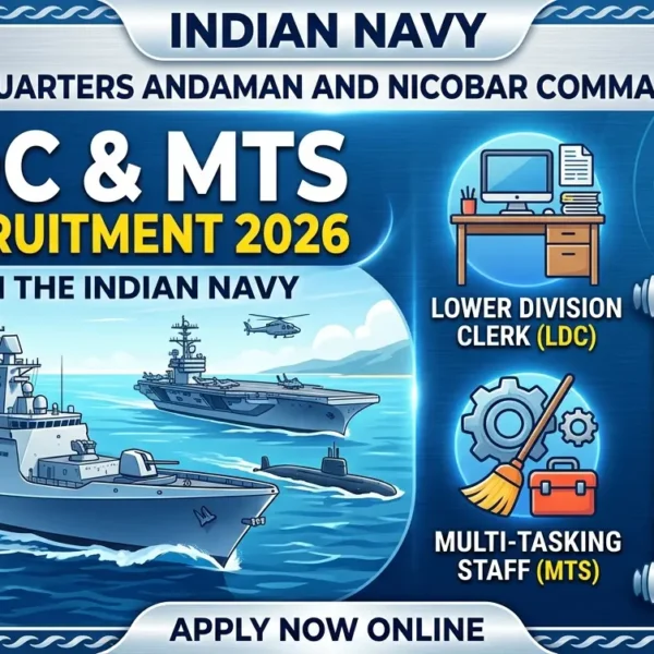 Indian Navy HQ ANC LDC & MTS Recruitment 2026