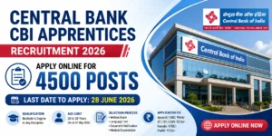 Central Bank CBI Apprentices Recruitment 2026