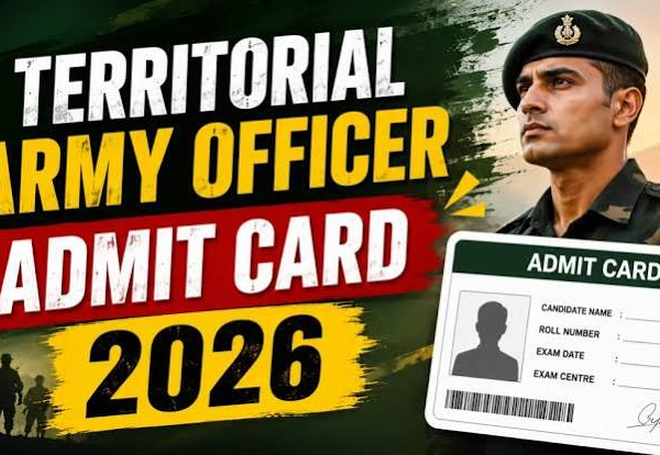 Territorial Army Officer Admit Card 2026